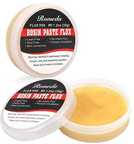 2 Jar Solder Flux, Flux for Soldering, Rosin Soldering Flux Paste for Lead-Free Electronics Soldering and Soldering DIY (1.2oz/35g in a Jar)