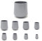 28mm Rubber Feet, Grey Tube End Caps, Pack of 4 Ferrules for Furniture & Chair Legs - Made in Germany (See Second Image for Ordering Guide)