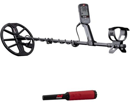 MINELAB Equinox 900 Multi-Frequency Collapsible Metal Detector for Adults Bundle with PRO-FIND 40 Pinpointer