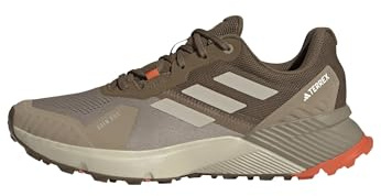adidas Men's Terrex Soulstride RAIN.RDY Trail Running Shoes, Blanch Cargo/Wonder Alumina/Brown Oxide, 8.5 UK