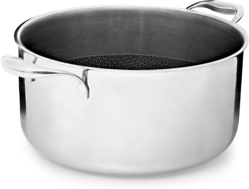 ONYX Kochtopf 28 cm, 8.2 l | Beschichteter Topf Induktion | Für Alle Herdarten | Kratzfeste Antihaft-Oberfläche | 3-Schicht Edelstahl/Aluminium