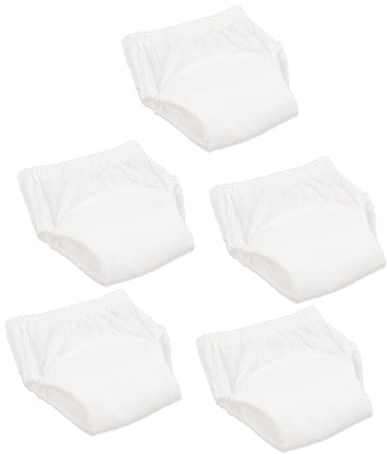 FUNOMOCYA Pantalones de Entrenamiento Paquete de 5 Piezas Lavables para Bebés de Algodón Diseño Transpirable que Mantiene Seco para Bebés de 9-11kg