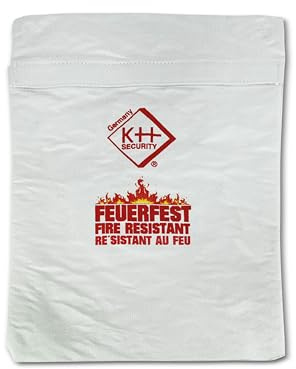 kh security Feuerfeste Dokumententasche, weiß, 290148