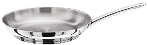 Stellar Classic Uncoated Stainless Steel Conical Frying Pan 26cm, Induction Ready, Oven Safe, Dishwasher Safe