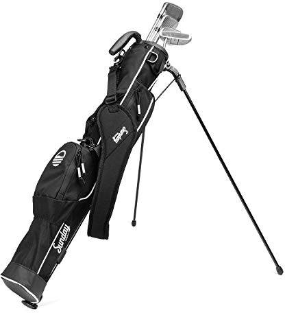 Leichte Sunday Golf Bag mit Ständer – einfach zu transportieren, langlebige Pitch n Putt Tasche für Driving Range, Par 3 und Executive Courses