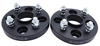 TAKPART 2 Stück 20mm Spurverbreiterung Distanzscheiben Set Ø54,1 4x100mm mit 8 Stück Radschrauben M12x1,5