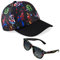 Marvel Spiderman Sonnenbrille Kinder Basecap Jungen Set Verstellbare Coole Sommer Kappe Kinder Sonnenbrillen UV400 Geschenke für Jungs (Marineblau/Multi)