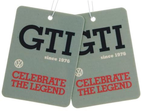 BRISA VW Collection - Volkswagen Air Freshener, Room Freshener, Deodorizer for Cars GTI Motif (Energy/Gray/Set of 2)