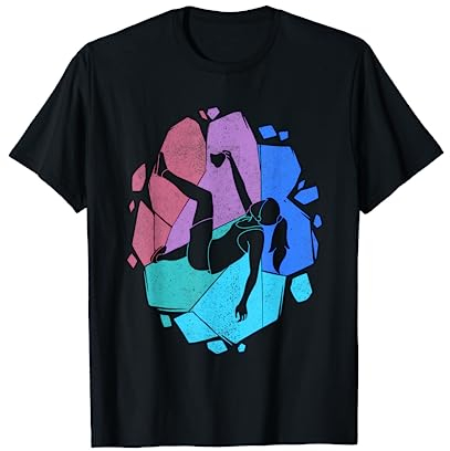 Bouldern Kletterer Kinder Damen Mädchen Berge Klettern T-Shirt