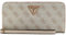 GUESS Laurel SLG Large Zip Around Wallet L Bone Logo