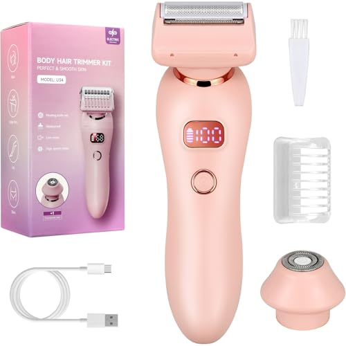 Lady Shaver - Maquinilla de afeitar eléctrica 2 en 1 impermeable para mujer