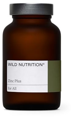 WILD NUTRITION Food-Grown® Zinc Plus | Zinc Supplements Blended with Vitamin B1, B2 & B6 for Cognitive & Immune Support + More with Thiamin & Riboflavin | 30 Capsules