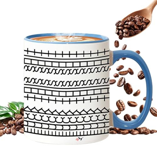 Fucks This Shit Mug, 350ML Fucks This Shit Keramik Kaffeetasse, F*ck These Shit Versteckte Nachricht Kaffeebecher mit Isoliertem Henkel, Lustige F*ck These Shit Tee Tasse, für Heiße & Kalte Getränke