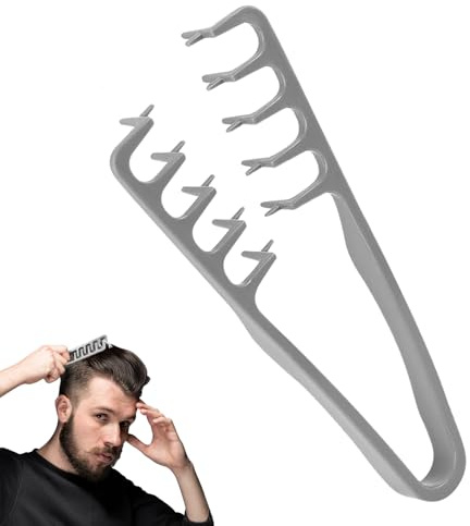 Puasok Pettine Capelli per Texture, Pettine a Denti Larghi, Strumento Volumizzante per Radici, Uomini e Donne Accessorio per la Cura Del Parrucchiere, per Coprire le Cuciture