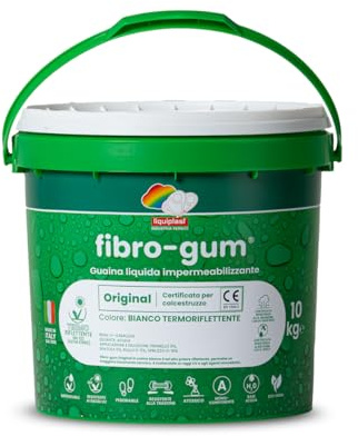 Fibrogum 100-10KG Imprägnierlack Elastomerflüssigkeit Flüssigkunststoff und Dichtstoff, weiß