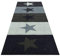 HOMEFACTO:RI Küchenläufer Küchenteppich Teppichläufer Brücke Sterne Stars | waschbar, Größe:ca. 45 x 145 cm, Designs:Sterne | bunt