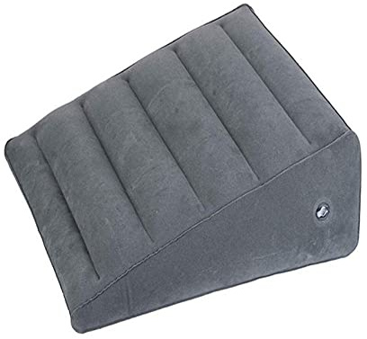 S HOME Keilkissen, Ausgezeichnetes Aufblasbares Keilkissen, Beinhubkissen, Aufblasbare, Praktisch Und Praktisch, Beinfußstützen(Color:Taupe)