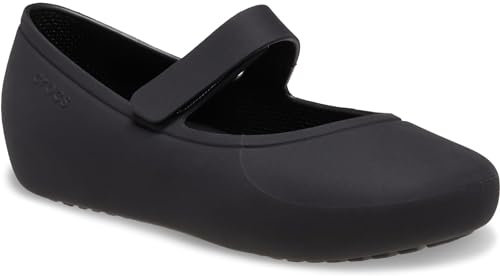 Crocs Unisex Kinder Brooklyn Mary Jane Flat T Flach, Black, 20/21 EU