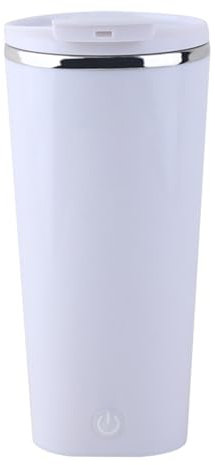 Zunishaone Bicchiere miscelatore automatico - Bicchiere magnetico USB portatile | Tazza ermetica in acciaio inox con display a LED per caffè, tè e bevande calde e fredde