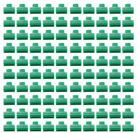 Morsetti per serre Film Row Cover Rete Tunnel Clip a cerchio 100 pezzi Clip da giardino in plastica per ombreggiatura serra Asta di rete Fissaggio Durevole Robusto Facile (14 mm)