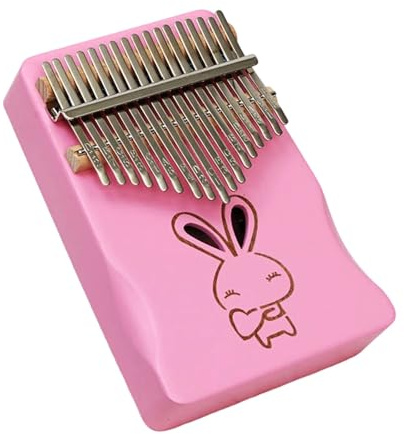 Pianoinstrument Kalimba Kalimba Fingerstyle 17 Noters Plockinstrument Lätt Att Lära Sig Och Nybörjare Rosa(3)