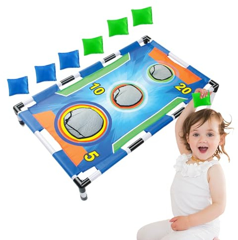 Väska kastspel – 8 x 8 cm gameBean Bag Cornhole, festtillbehör, rolig inomhusaktivitet | camping familjeaktiviteter trädgård strandfest njutning spelspelunderhållning