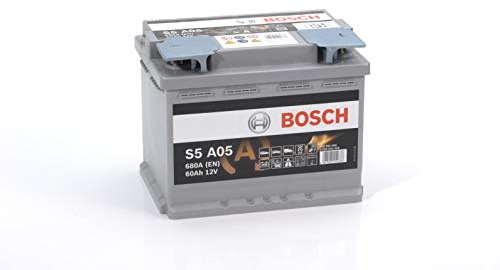 Bosch S5A05 - Batterie Auto - 60A/h - 680A - Technologie AGM - adaptée aux Véhicules avec Start/Stop