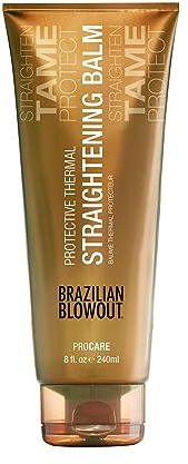 Brazilian Blowout Protective Thermal Straightening Balm, 8 Fl Oz (Pack of 1)