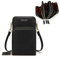 myfriday Kleine Umhängetasche Damen Kunstleder Crossbody Schultertasche Handtasche Geldbörse Handytasche 3 Reißverschlüssen Brieftasche mit Kartenfächern für Handys bis zu 7 Zoll
