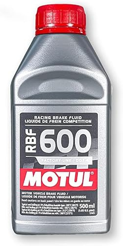 Motul (1 Pack) 100949 RBF 600 DOT 4 100% Synthetic Factory Line Racing Brake Fluid
