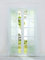 HeichkelL Schiebegardinen 2er-Set Einfarbige Flächenvorhänge Gardine Voile Halbtransparenter Schiebevorhang, Klettband und Beschwerungsstangen, Weiß, Jedes Stück BxH 57x245 cm