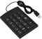 Waterproof USB Number Pads - Numeric Keypad Numpad 19 Keys Mini USB Keyboard Support Each System for Laptop, PC, Desktop, Notebook, Computer, Black