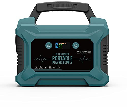 AIZYR Générateur D'onduleur Solaire Portable À La Maison 200W Station De Groupe Électrogène De Camping UPS De Stockage D'énergie avec QC3.0 Double USB C,Us Plug