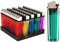 UR CHOICE Disposable Lighters | Multicolour with Adjustable Flame | Child Safe | Transparent Body, Long-lasting | Pocket-friendly Lighters | Pack of 5