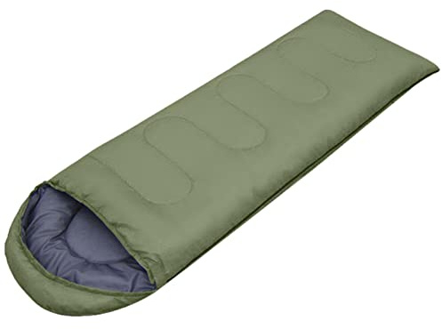 Sacco a pelo invernale per esterni, portatile, leggero, 3-4 stagioni, campeggio, per bambini e adulti, per viaggi, campeggio, trekking, 1 kg/1,8 kg