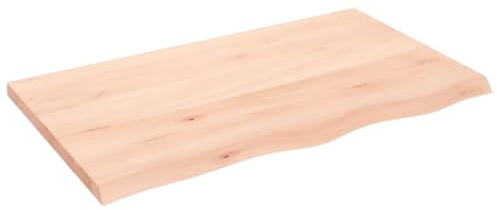 vidaXL Tablero de Mesa, Superficie de Escritorio, Tablero Repuesto de Mesa, Tablero de Estantería Comedor, Madera Maciza Roble sin Tratar