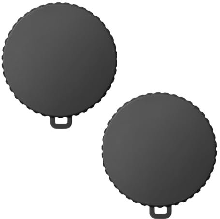 AOEVUIR 2 pz Copriobiettivo per Dji Osmo Action 4 e Action 3, Nero Copriobiettivo Flessibile Copriobiettivo Accessori Protettivi Compatibile con Dji Osmo Action, Previene Graffi e Polvere