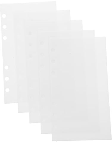 HOODANCOS 5stücke Umschläge Für Budget-ordner Wiederverwendbare Loseblatttaschen Austauschbare Ordnertaschen Kleine Mehrzweck-einlagen Budget-ordnertaschen Einstecktaschen Für Ordnerzubehör