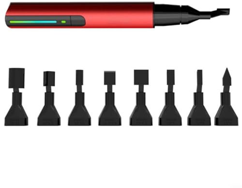 HOHOVYVY Kit de ponceuse, mini ponceuse sabre, stylo de ponçage, tête de ponçage, tige de ponçage à 3 vitesses pour ponçage et polissage en extérieur