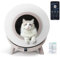 Nobleza Self Cleaning Cat Litter Tray, 80L Extra Large Automatic Cat Litter Tray Robot APP Control, Electric Smart Litter Box for Multiple Cats, Includes Trash Liner, 20cm Lower Entry