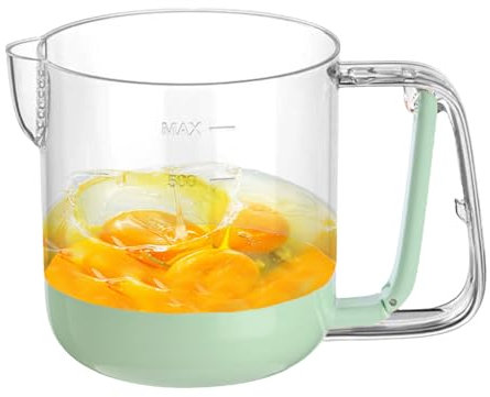 Tazza multifunzione per mescolare uova, tazza per panna pressata a mano, 16,2 x 12,2 x 11,5 cm, miscelatore manuale a pressione, gadget da cucina versatile per cuocere, sbattere, cucinare, senza
