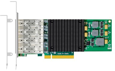 GLOTRENDS ST7322 4 Puertos 10Gb SFP+ Tarjeta de Red(Ethernet PCIE Nic) con Controlador Broadcom BCM57840, Interfaz PCIe 3.0 X8