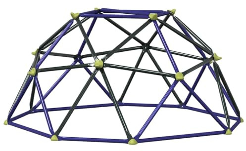 vidaXL Domo de Escalada Azul Acero, Estructura de Escalada para jardín y terraza, Duradera, Resistente a los Rayos UV, Resistente al Agua, Domo de Escalada al Aire Libre para el Juego de los niños