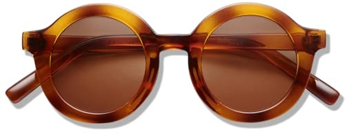 BABYMOCS Lunettes de Soleil Enfant 1,5-7 ans | Bioplastique Recyclé et Protection UV400 100% | Lunettes de Soleil Rondes Pour Garçons et Filles, Sans BPA | Fait main - Design Suédois