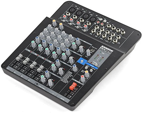 Samson Technologies MixPad MXP124FX - Compact, 12-Input Analog Stereo Mixer with Effects and USB