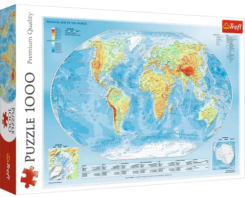 Puzzles - 1000 - Physical map of the world