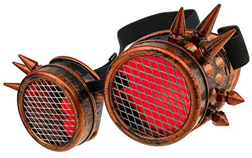 MFAZ Morefaz Ltd Welding Cyber Goggles skyddsglasögon svetsade solglasögon Steampunk Goth Round Cosplay glasögon Party Fancy Dress