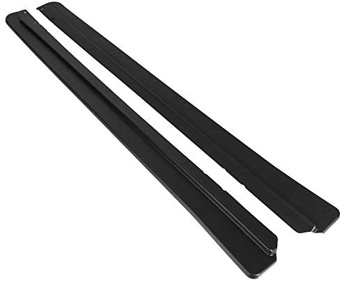 IKON MOTORSPORTS, Side Skirts Compatible with 1990-1997 Mazda Miata, FD Style Unpainted Black Rocker Panel Bottom Line Underbody Lip PP Polypropylene, 1992 1993 1995 1996
