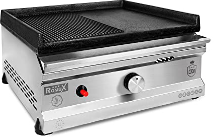 Romux® - Ferro da stiro a gas a metà scanalata 50 cm da tavolo | Ferro industriale per il riscaldamento rapido per una cottura professionale