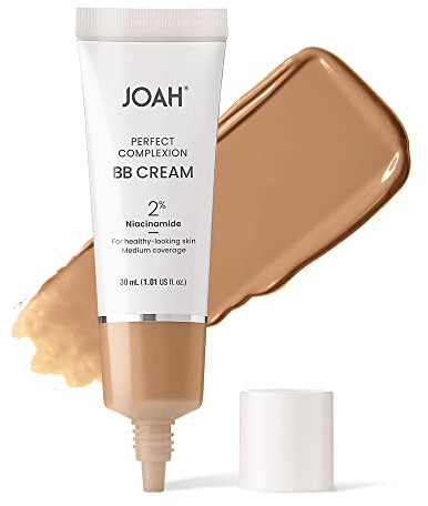 Joah BB Beauty Perfect Complexion Creme mit Hyaluronsäure und Niacinamid, koreanisches Make-up mit mittlerer Abdeckung, modulierbare Abdeckung, vereinheitlicht den Hautton, mittlere Oberfläche mit